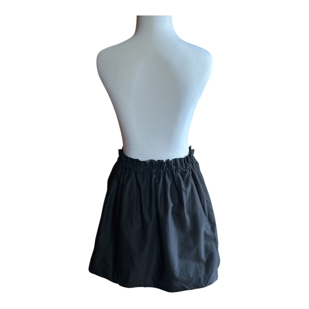Zara Pull Up Skirt | Black | | Gathered Cinched Waist Band  | Size XS - Picture 6 of 12